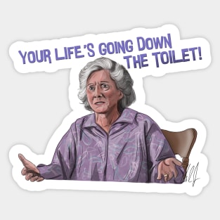 Moonstruck: Down the Toilet! Sticker